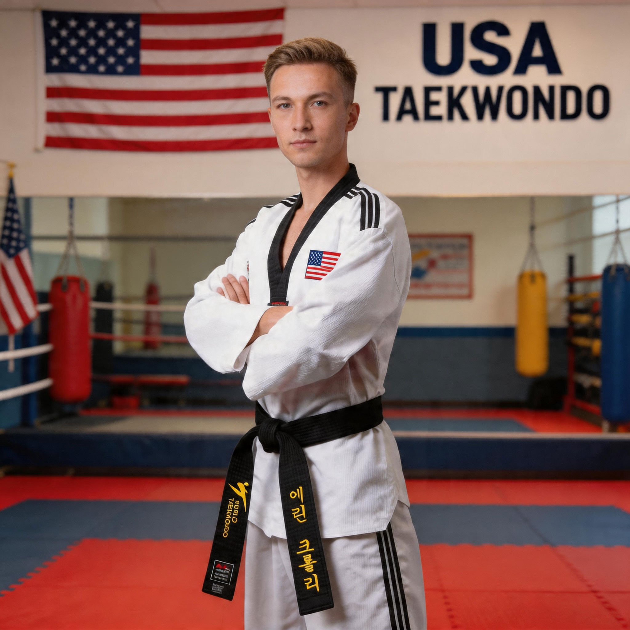 Embroidery World - WTF World Taekwondo Cintura nera Ricamo