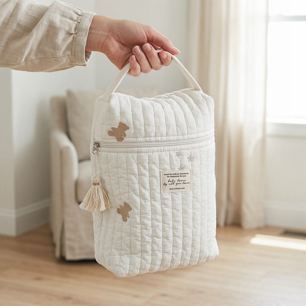 Embroidery And Quilting - Borsa fasciatoio trapuntata alla moda, portatile,
