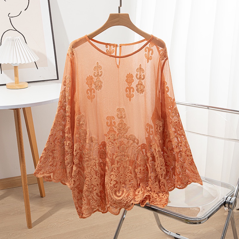 Embroidery Uniforms - Camicetta a maniche lunghe da donna