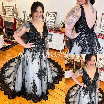 Embroidery Gothic - Abiti da sposa gotici con scollo