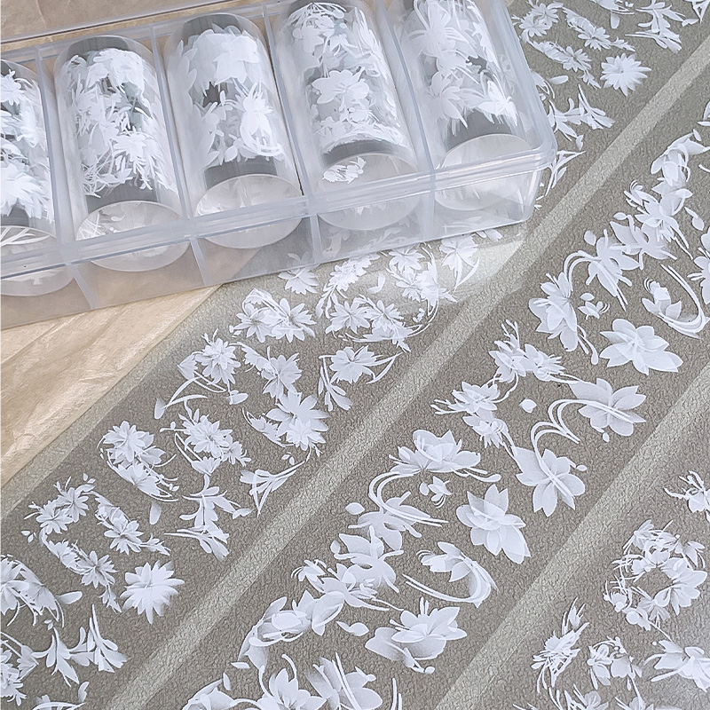 Transfer Paper Carbon - 6 rotoli/scatola Adesivi per unghie con