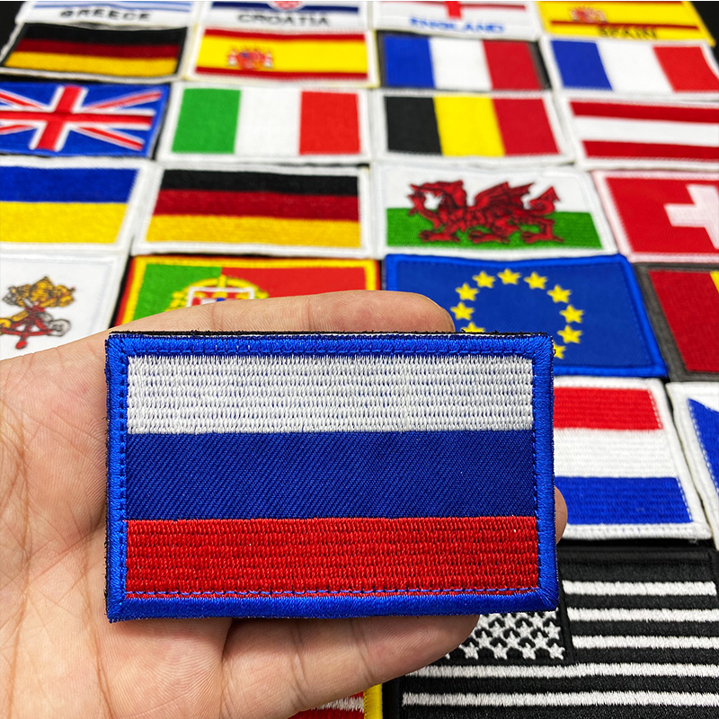 Embroidery Uk - Toppa con gancio ricamato bandiera del
