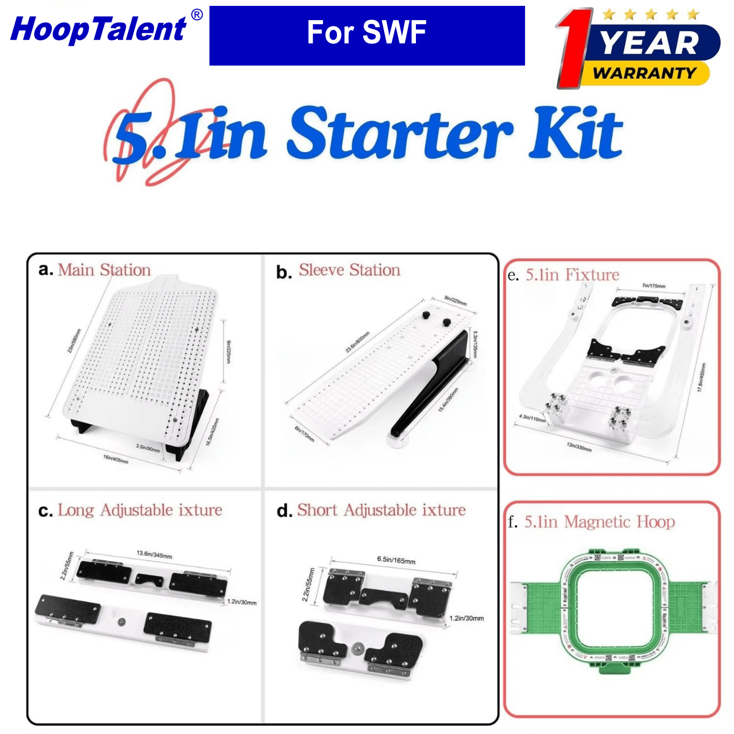 Embroidery Uk - Kit di avviamento HoopTalent Hooping Station
