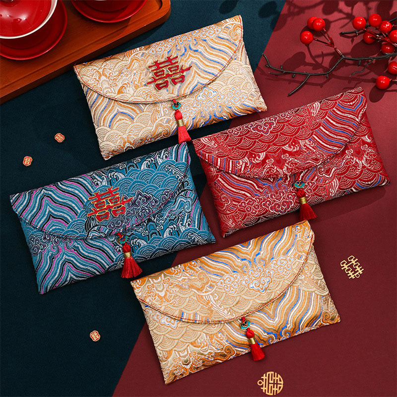 2 pezzi di tessuto ricamato in - Embroidery Red recensione e prezzo