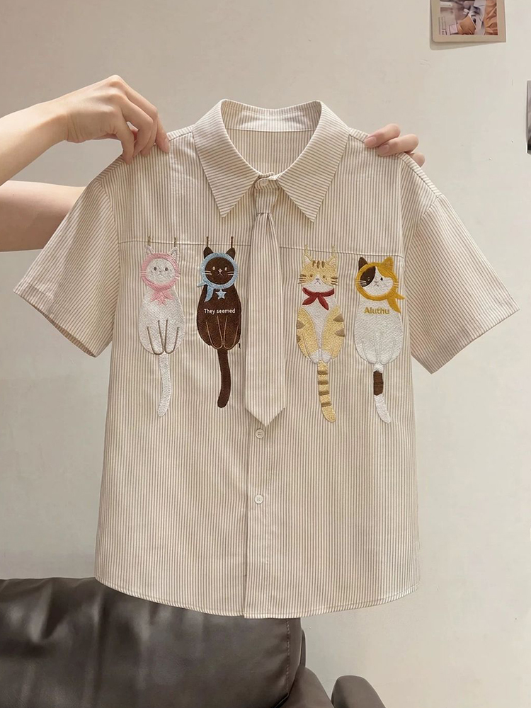 Camicia con Cravatta Cartoon p - Embroidery Uniforms recensione e prezzo