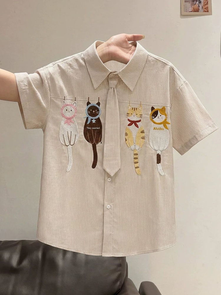 Camicia con Cravatta Cartoon p - Embroidery Uniforms recensione e prezzo