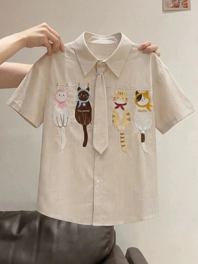 Camicia con Cravatta Cartoon p - Embroidery Uniforms recensione e prezzo