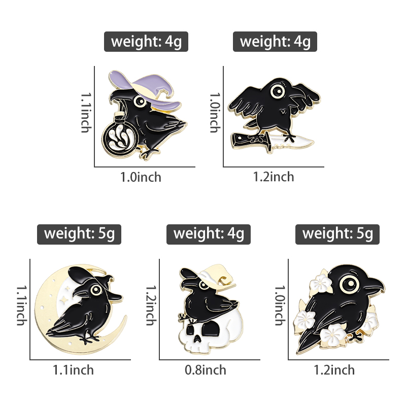 Punk Crow Wizard spille smalta - Embroidery Logo recensione e prezzo