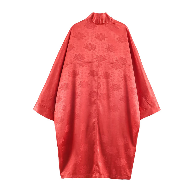 Kimono da donna in raso jacqua - Embroidery Red recensione e prezzo