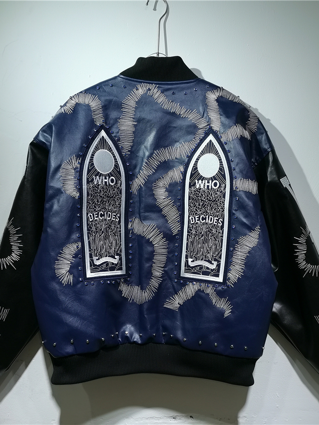 Giacca in pelle PU stile motoc - Embroidery Gothic recensione e prezzo