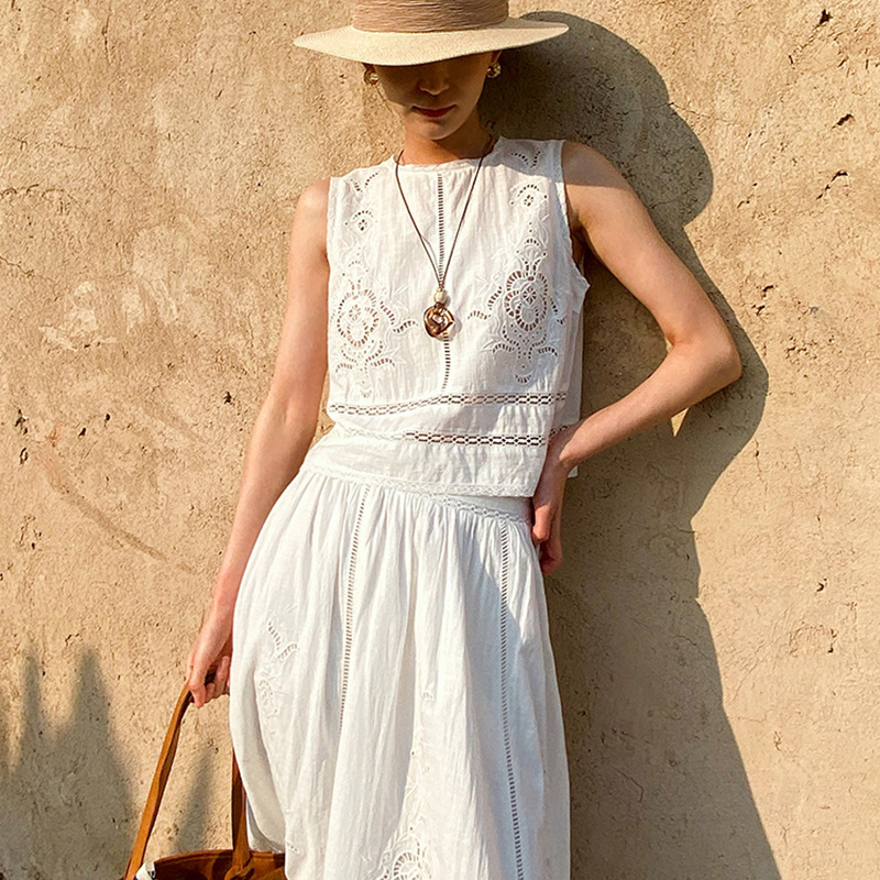 Top Senza Maniche in Cotone Bi - Embroidery Uniforms recensione e prezzo