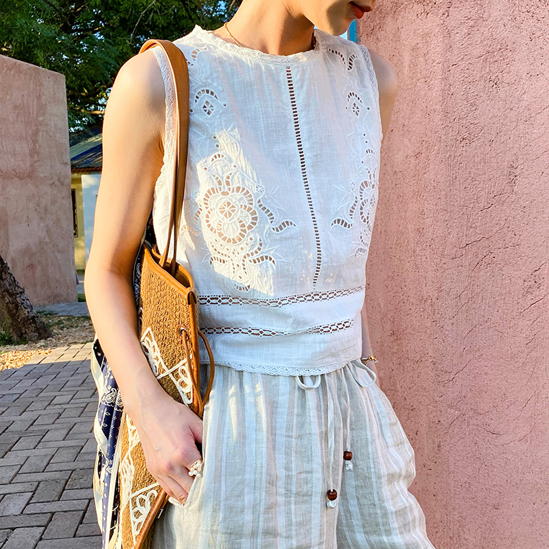 Top Senza Maniche in Cotone Bi - Embroidery Uniforms recensione e prezzo