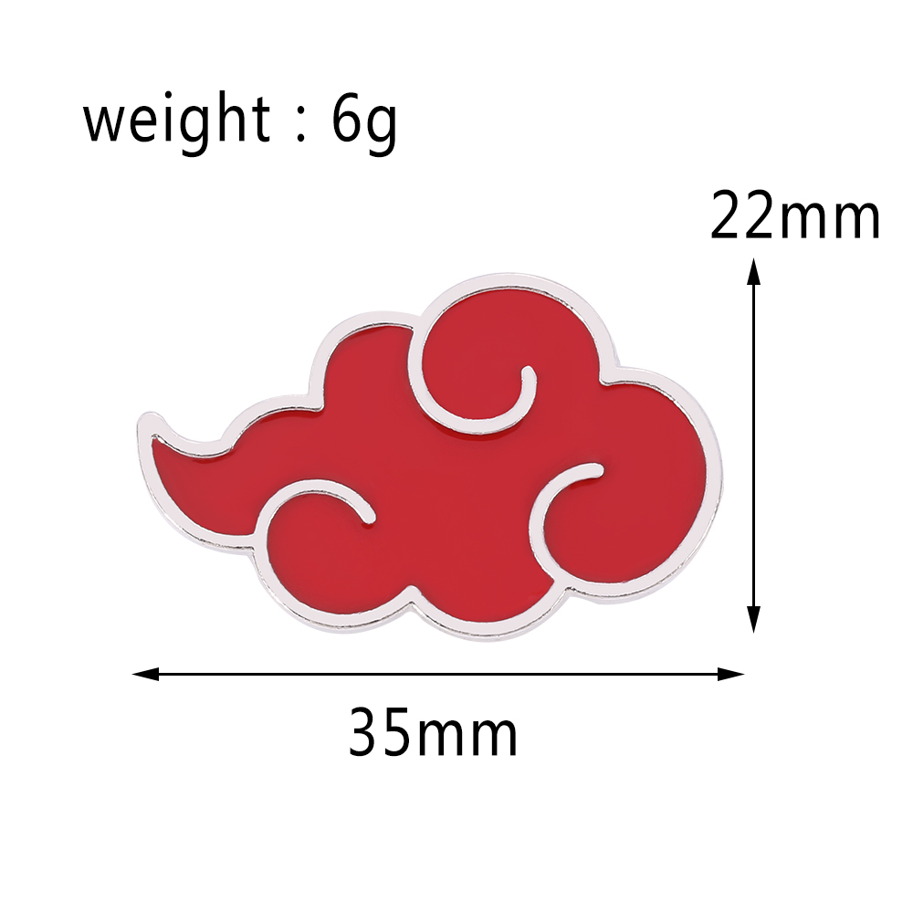 Spilla distintiva Naruto Akats - Embroidery Red recensione e prezzo