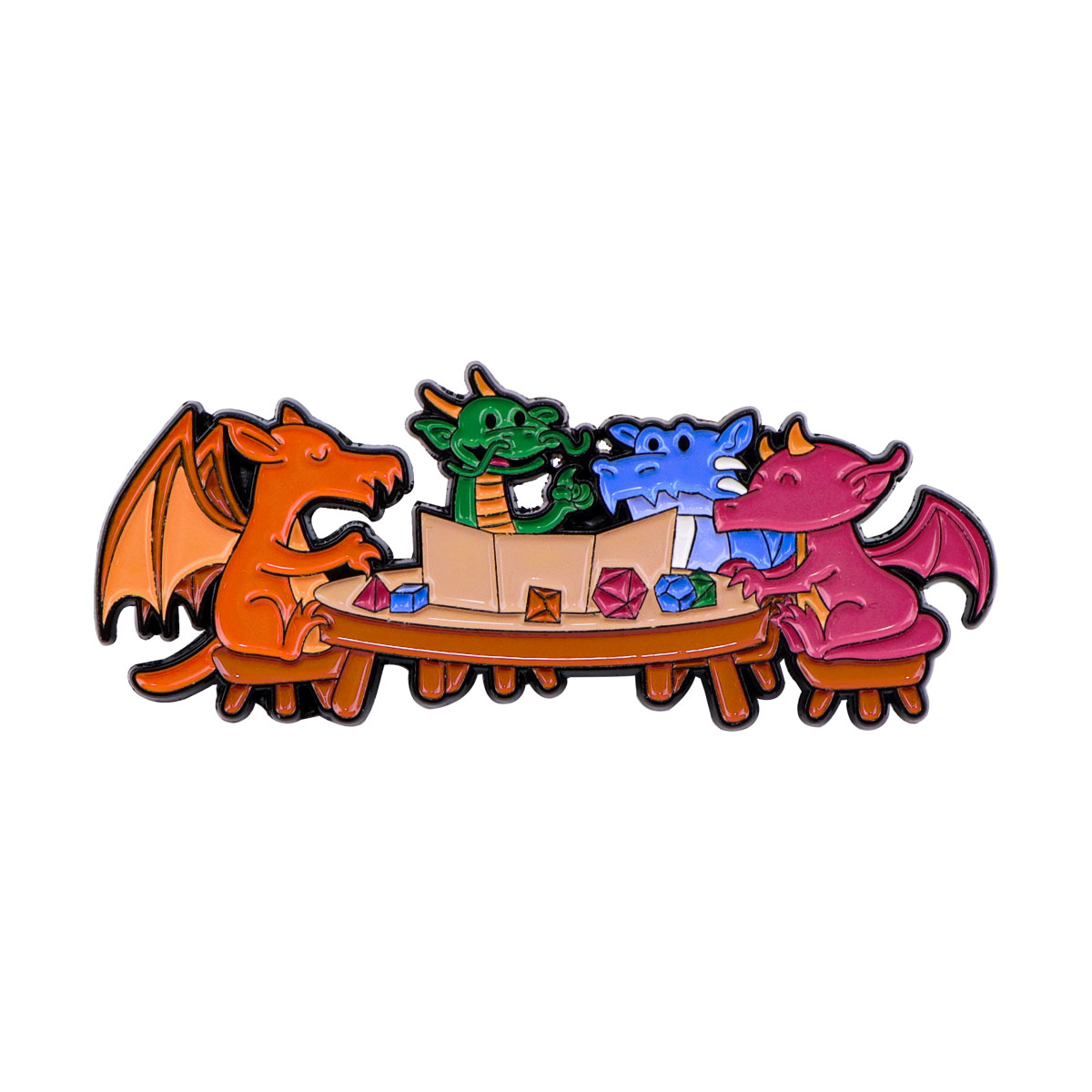 Game Dice Enamel Pin Dragon Ba - Embroidery Illustration recensione e prezzo