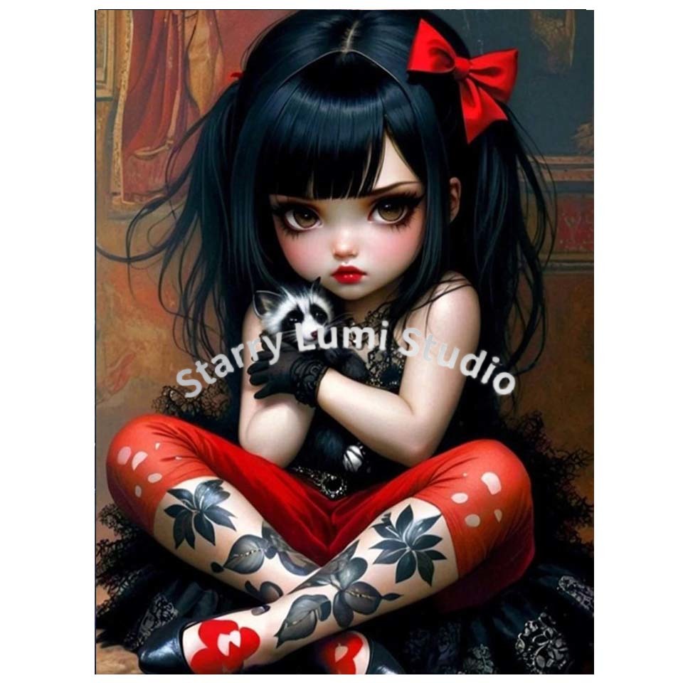 Kit Pittura Diamante 5D Ragazz - Embroidery Gothic recensione e prezzo
