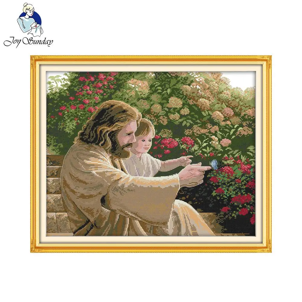 Joy Sunday Gesù e un bambino D - Embroidery Jesus recensione e prezzo