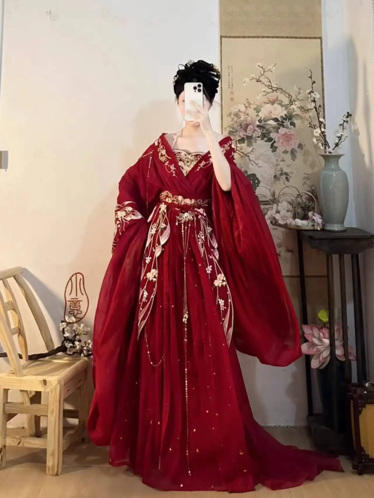 2025 caldo Guofeng Dea Delle F - Embroidery Red recensione e prezzo