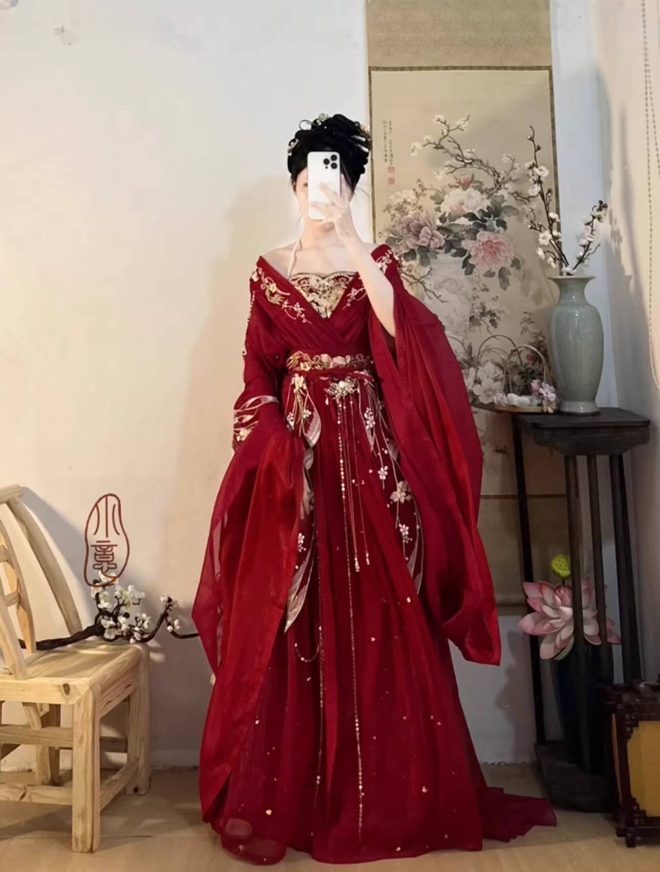 2025 caldo Guofeng Dea Delle F - Embroidery Red recensione e prezzo