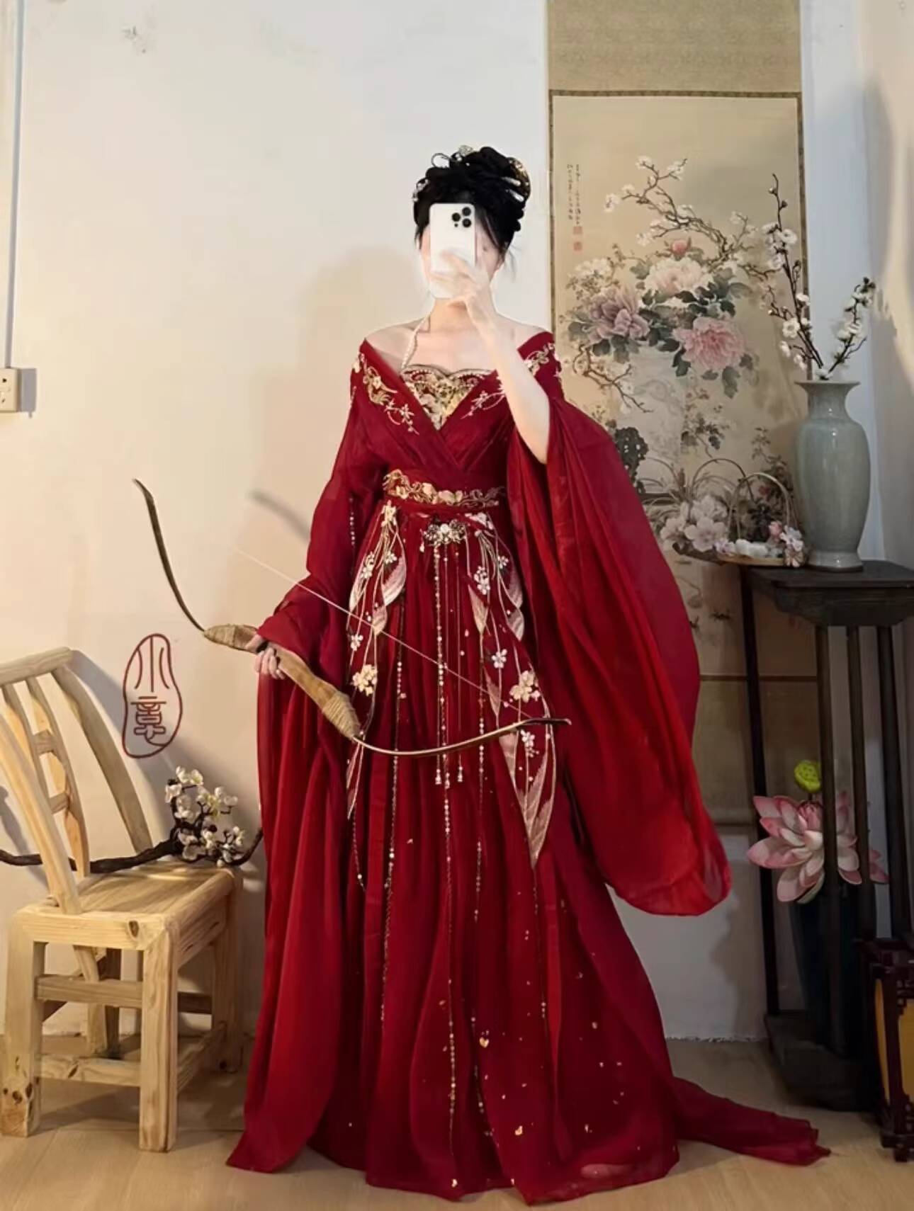 2025 caldo Guofeng Dea Delle F - Embroidery Red recensione e prezzo