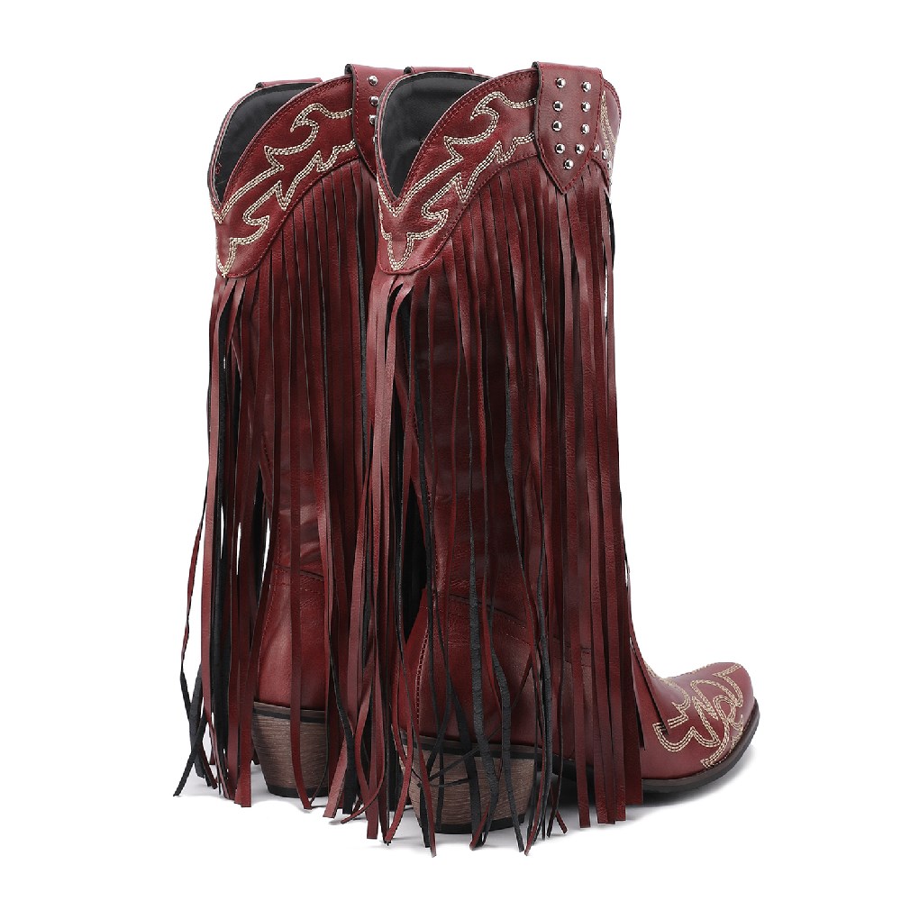 Western Cowboy stivali a metà  - Embroidery Red recensione e prezzo