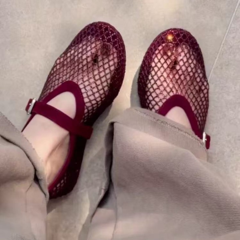 Sandali Baotou con strass inta - Embroidery Flat Shoes recensione e prezzo