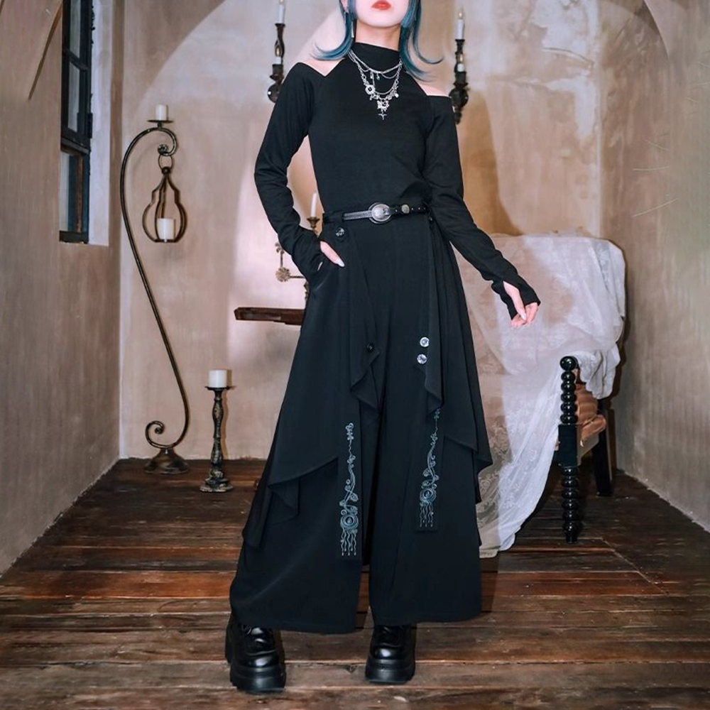 Pantaloni gonna irregolare a s - Embroidery Gothic recensione e prezzo