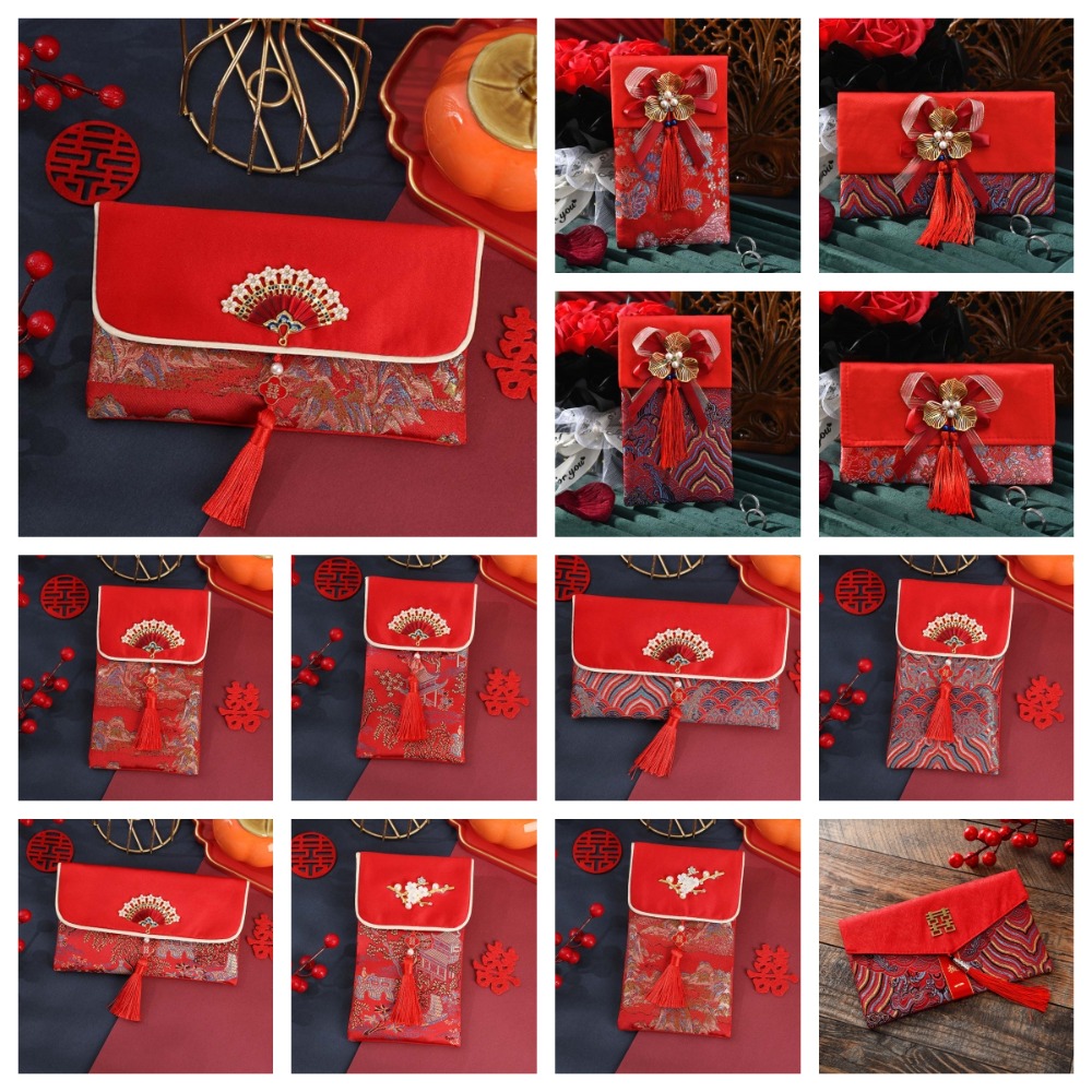 Busta Rossa in Broccato con Pa - Embroidery Red recensione e prezzo