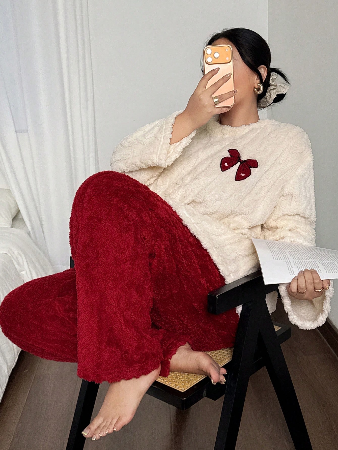 Pigiama invernale da donna tag - Embroidery Red recensione e prezzo